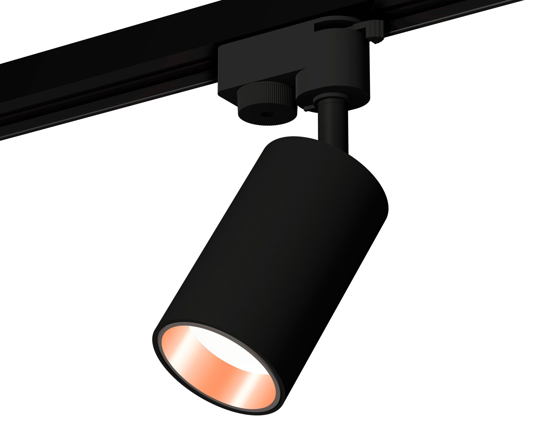 Ambrella Комплект трекового светильника XT6323024 SBK/PPG черный песок/золото розовое полированное MR16 GU5.3 (A2521, C6323, N6114) фото
