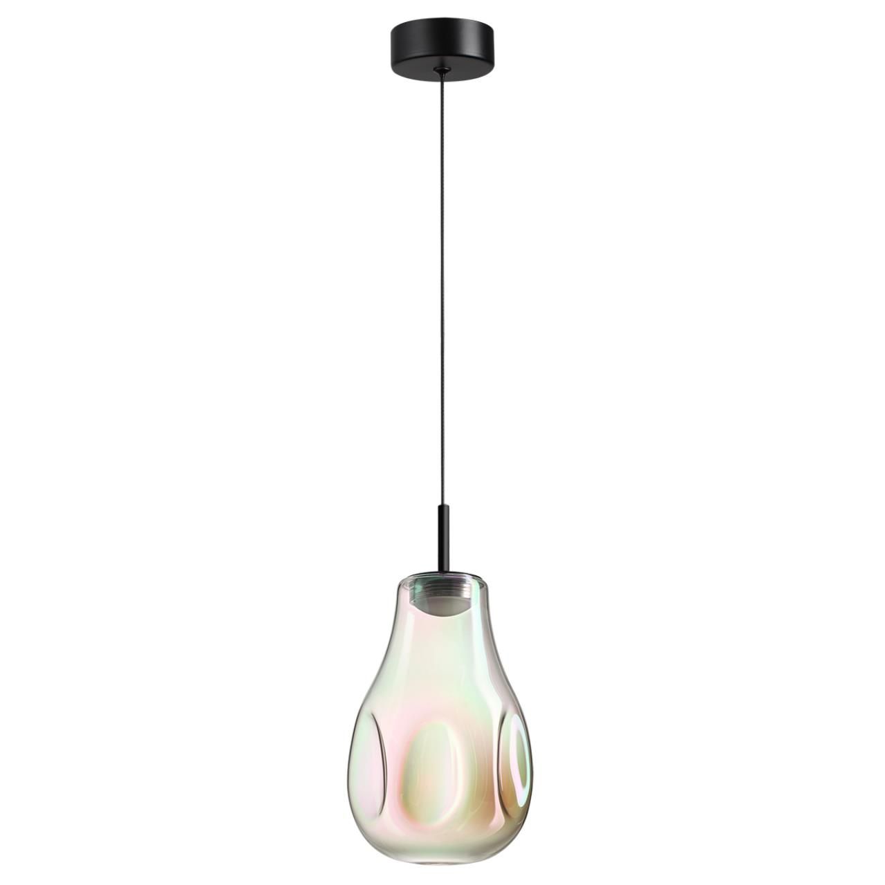 Odeon Light 5098/4LB PENDANT ODL25 423 черный/бензиновый/металл/стекло Подвес LED 4W 4000K 388Лм NAVE фото