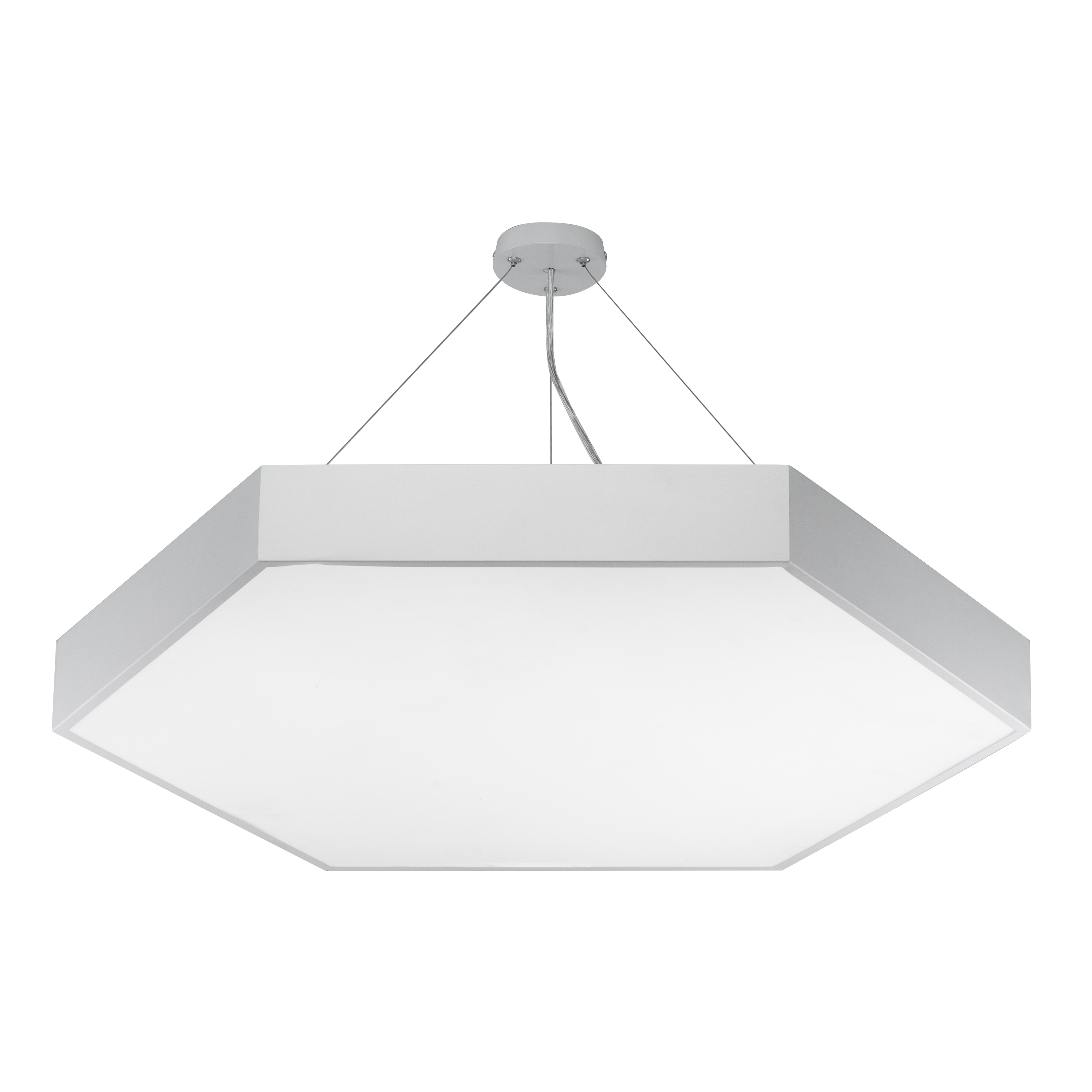 ЭРА Светильник LED Geometria SPO-122-W-40K-066 Hexagon 66Вт 4000К 5300Лм IP40 800*800*80 белый подвесной фото