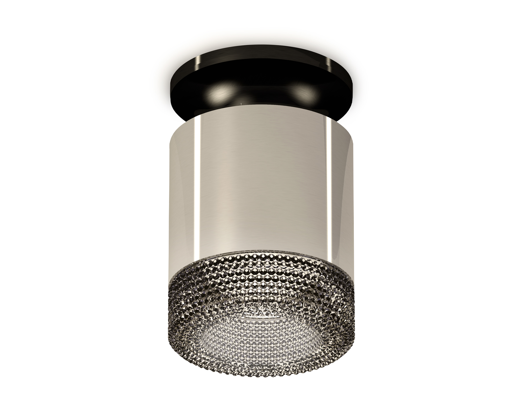 Ambrella Комплект накладного светильника с композитным хрусталем XS7405024 PSL/PBK/BK серебро полированное/черный полированный/тонированный MR16 GU5.3 фото