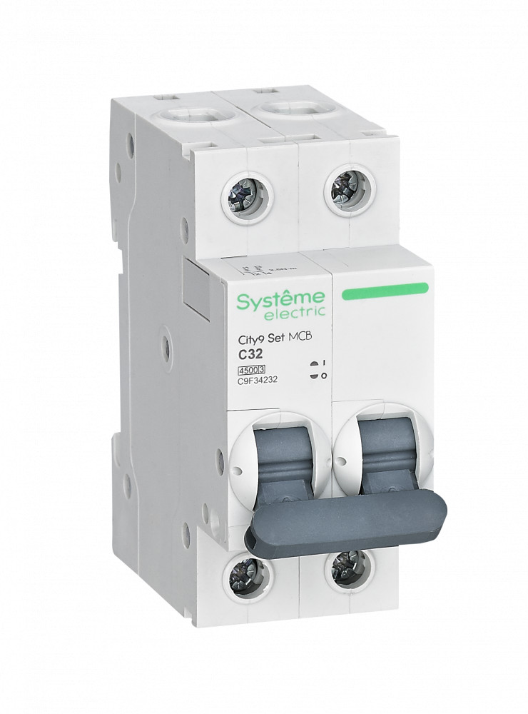 Systeme Electric City9 Set Автоматический выключатель (АВ) С 32А 2P 4.5kA 230В фото