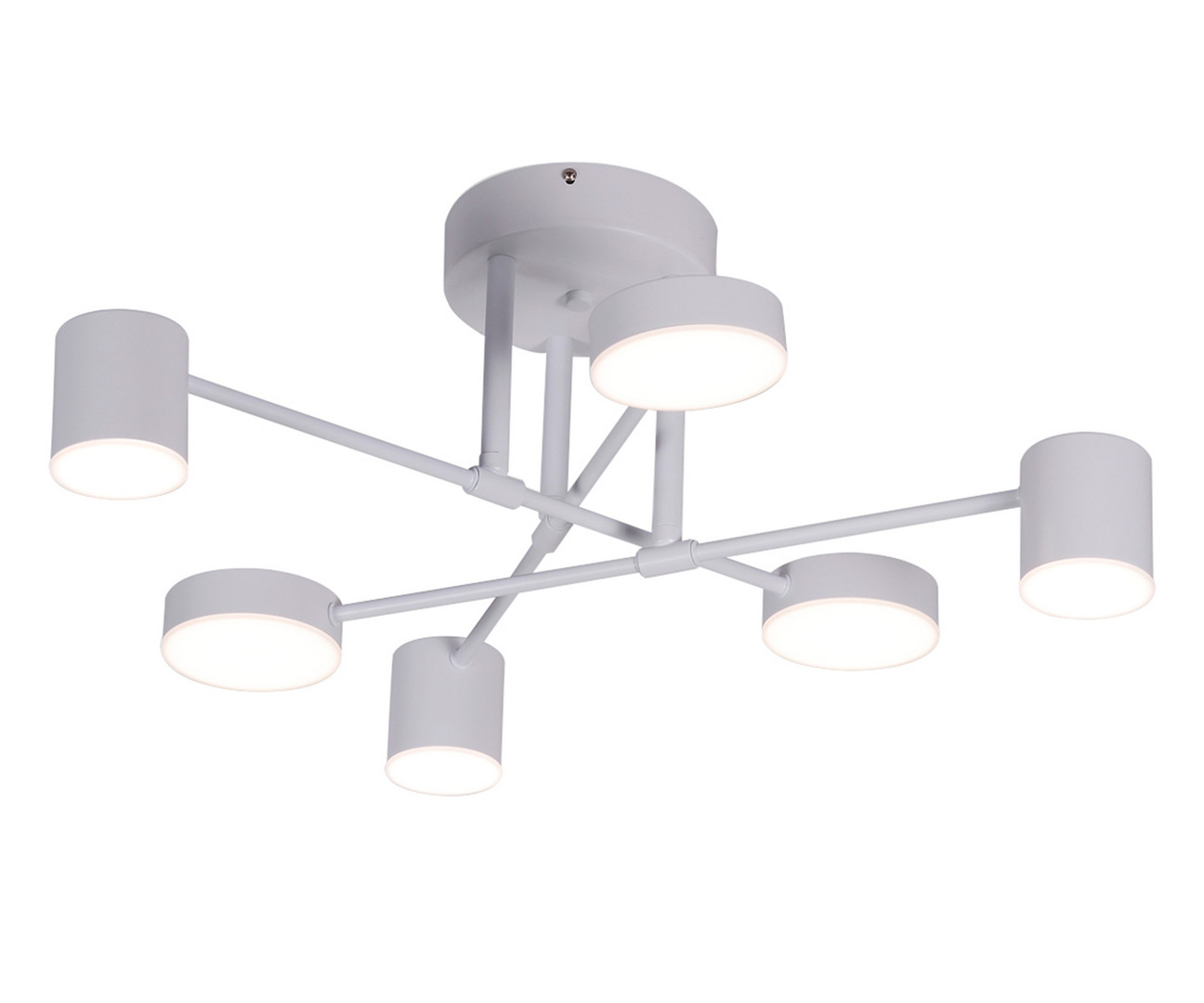 Kink Light 07649-6D,01(4000K) Люстра диммируемая Мекли белый d57 h25 Led 3*12W+3*16W (4000К) с пультом ДУ фото