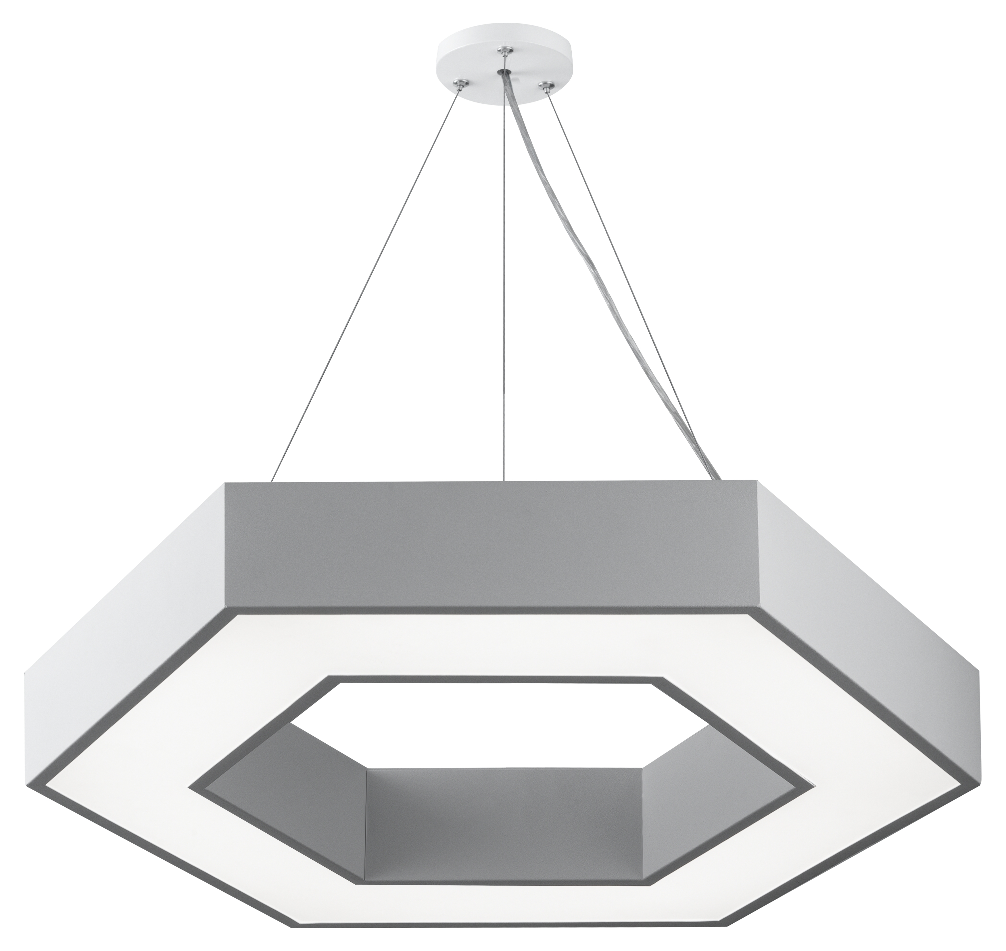 ЭРА Светильник LED Geometria SPO-123-W-40K-045 Hexagon 45Вт 4000K 2900Лм IP40 600*80 белый подвесной драйвер внутри фото