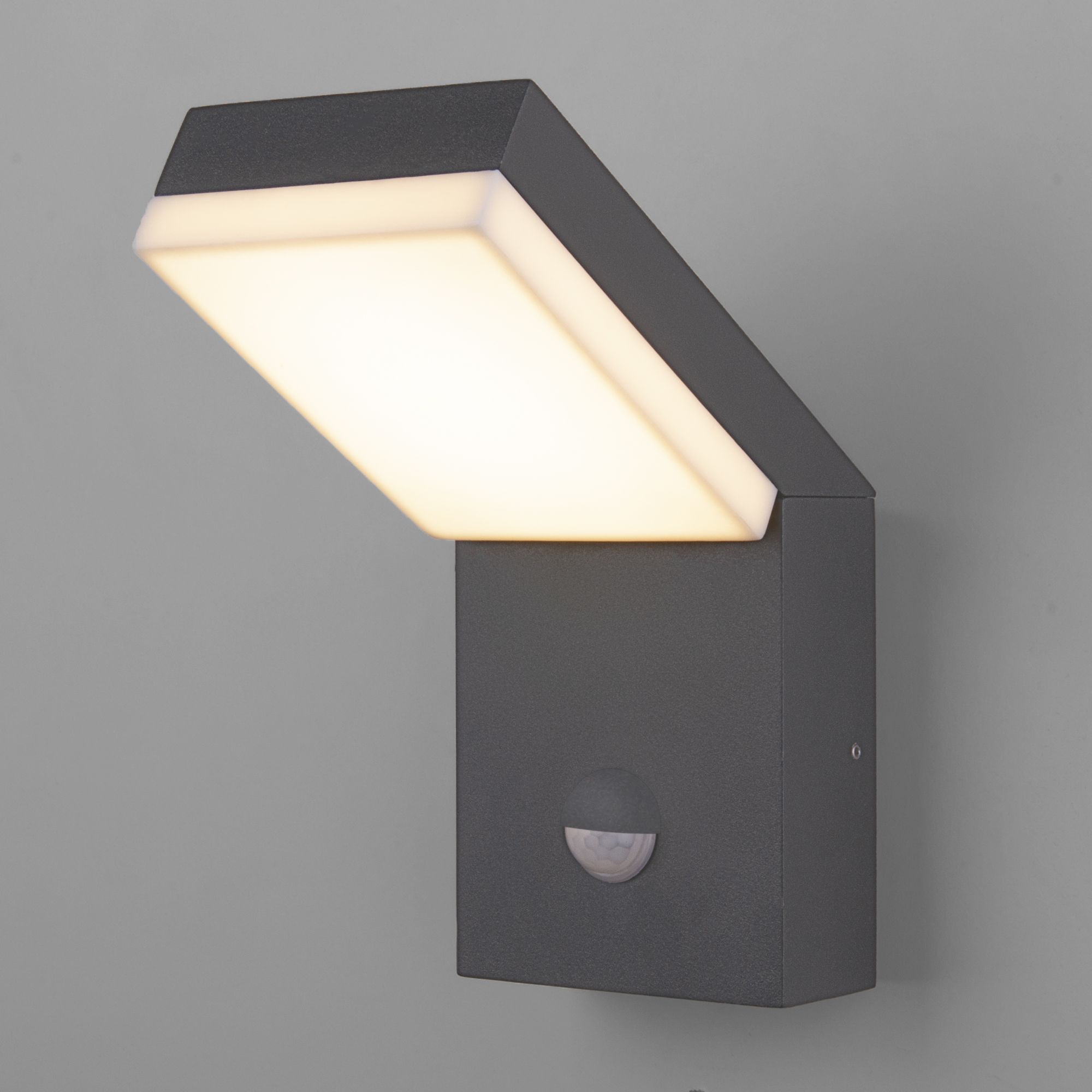 Elektrostandard 1541 TECHNO LED / Светильник садово-парковый со светодиодами с датчиком движения серый фото