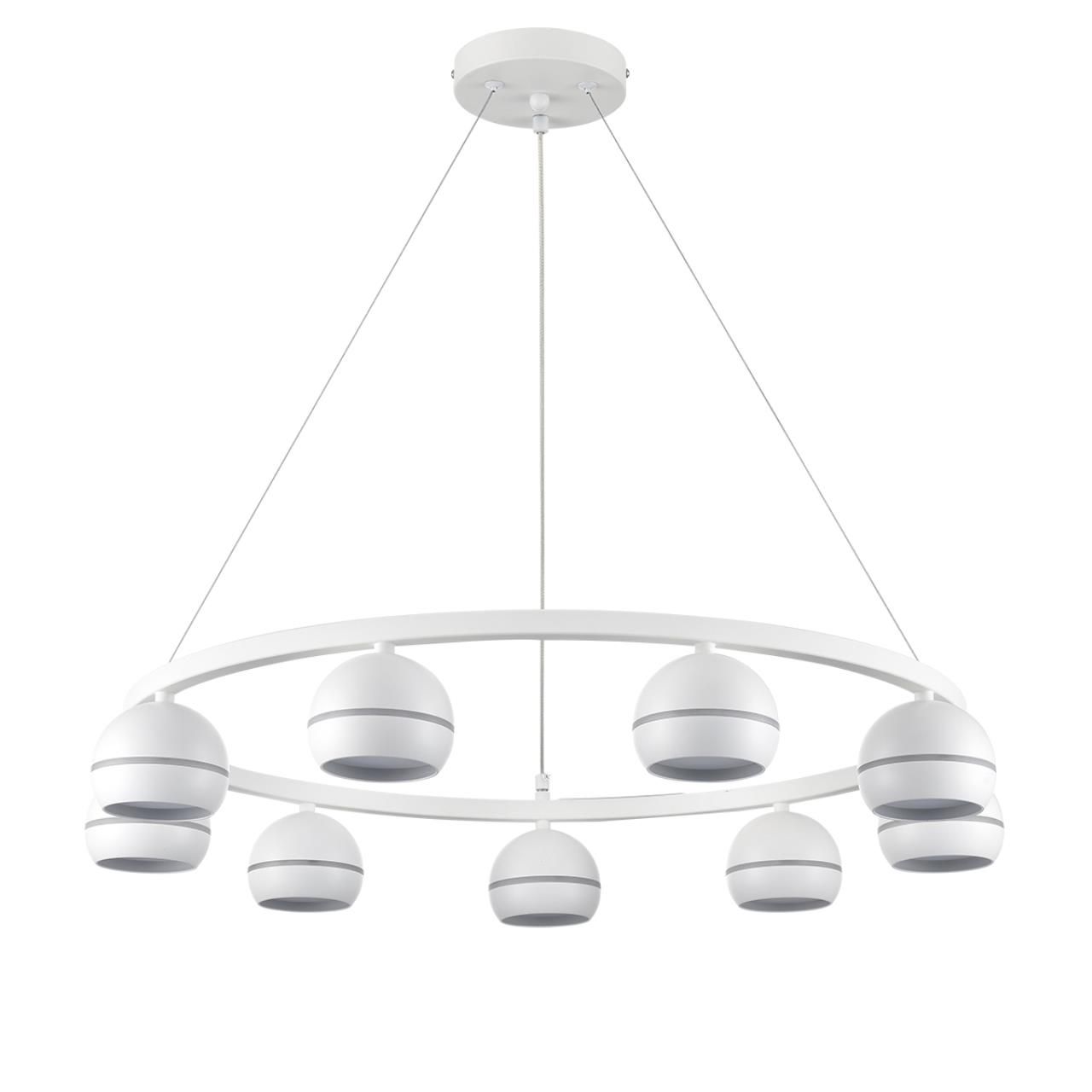 Lumion 8254/9 COMFI LN25 белый металл Светильник подвесной LED GX53 8*7W 220V LUAZANA фото
