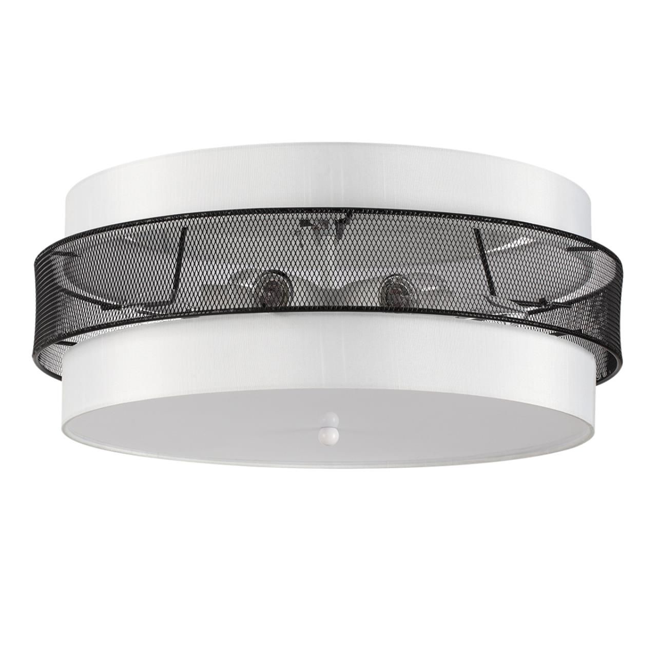 Lumion 8002/6C MODERNI LN24 белый, черный металл/металл, текстиль Потолочный светильник Е27 6*60W 220V ANIMAISA фото