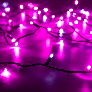 Arlight Светодиодная гирлянда ARD-STRING-CLASSIC-10000-BLACK-100LED-FLASH PINK (230V, 7W) (Ardecoled, IP65) фото