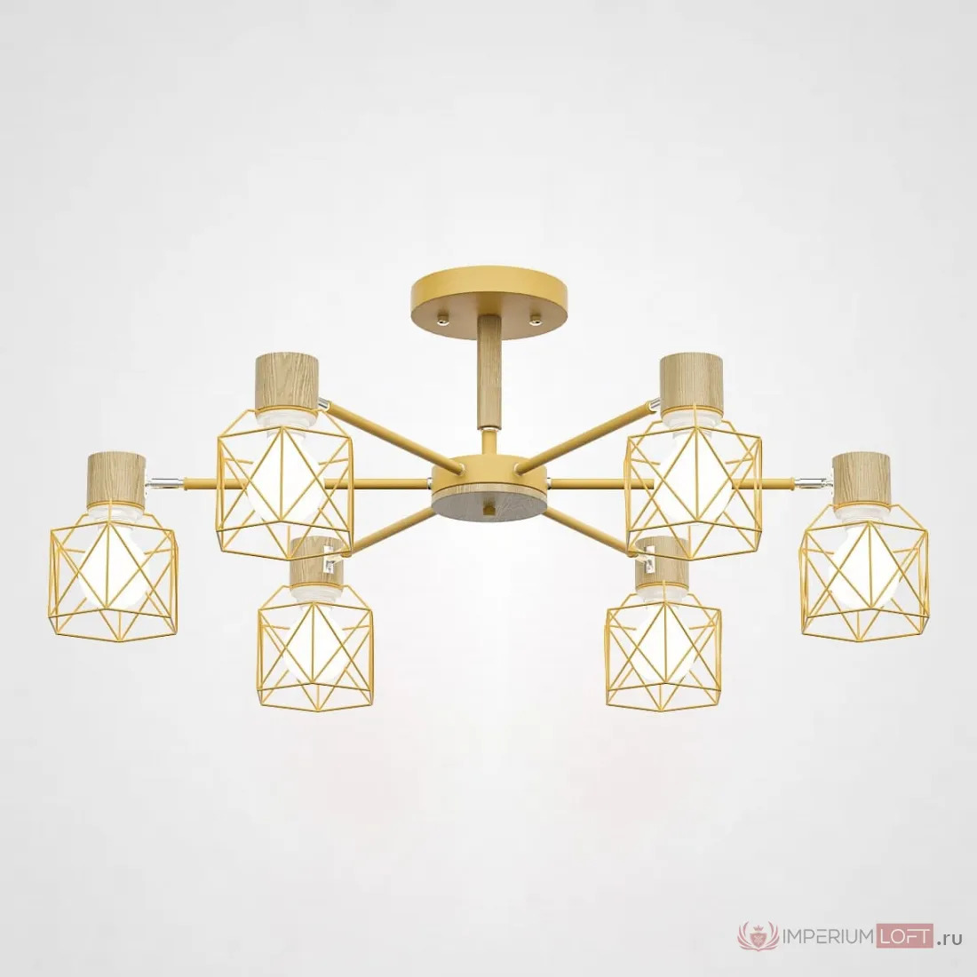ImperiumLoft Потолочная люстра CORF B3 Yellow 6 lamps фото