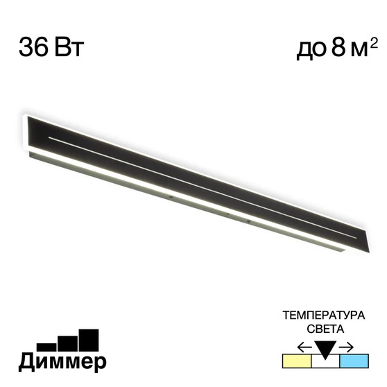 Citilux CL238691 Тринити Черный Св-к Наст.-Потол фото