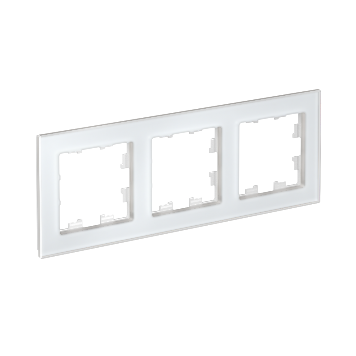 Systeme Electric AtlasDesign Nature Матовое стекло белый Рамка 3-ая фото