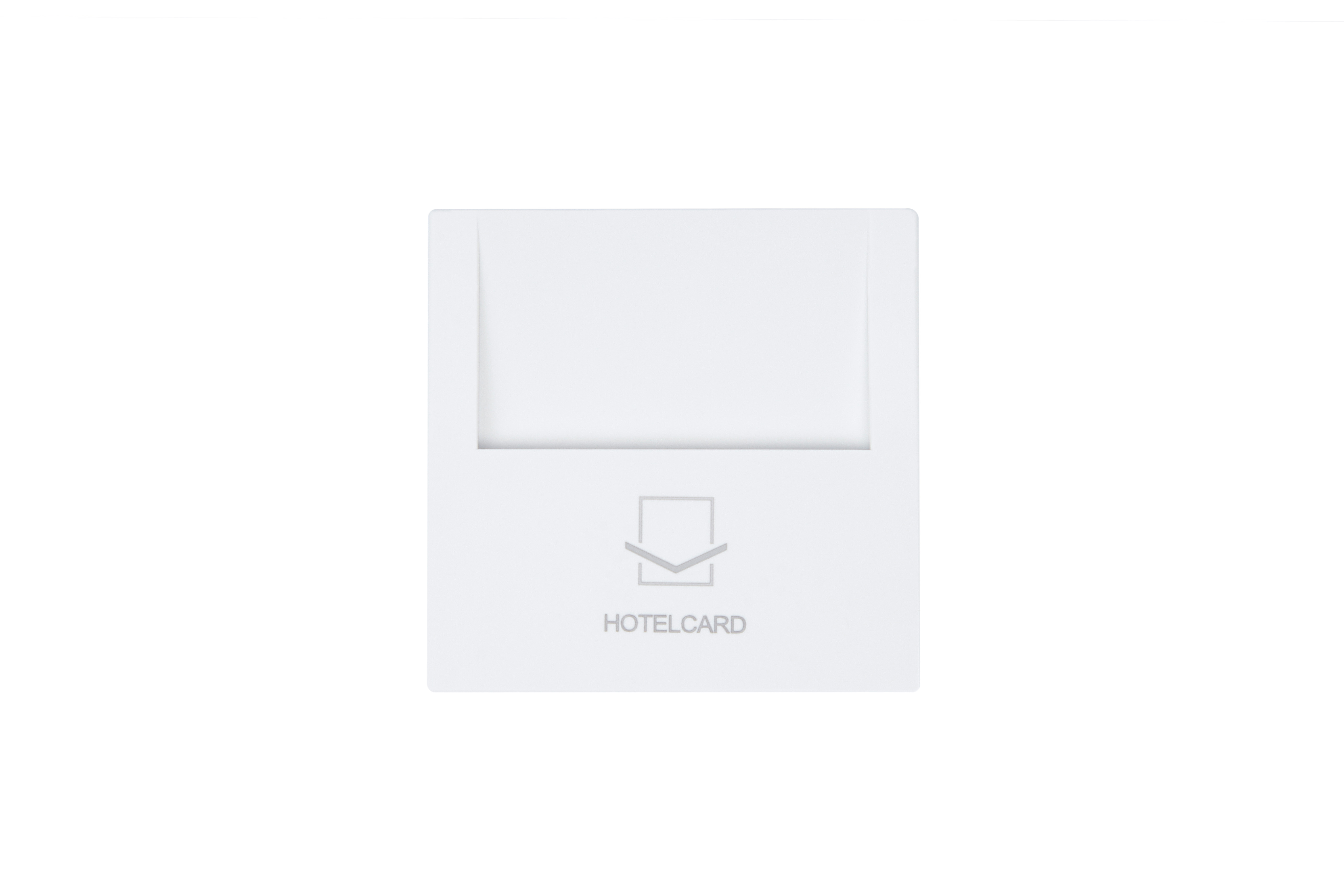 Jasmart FD Матовый белый (soft touch) Выключатель отельный карточный с накладкой 10А, 250В фото