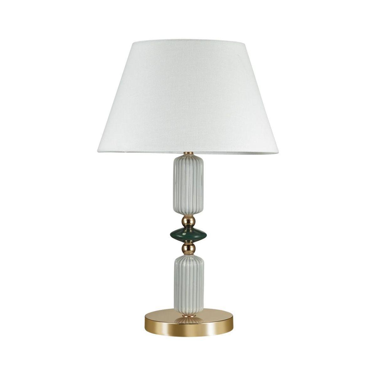 Odeon Light 4861/1TC CLASSIC ODL_EX22 41 золотой/раноцветн.керамика/абажур Настольная лампа E27 1*60W 4861/1TC CANDY фото