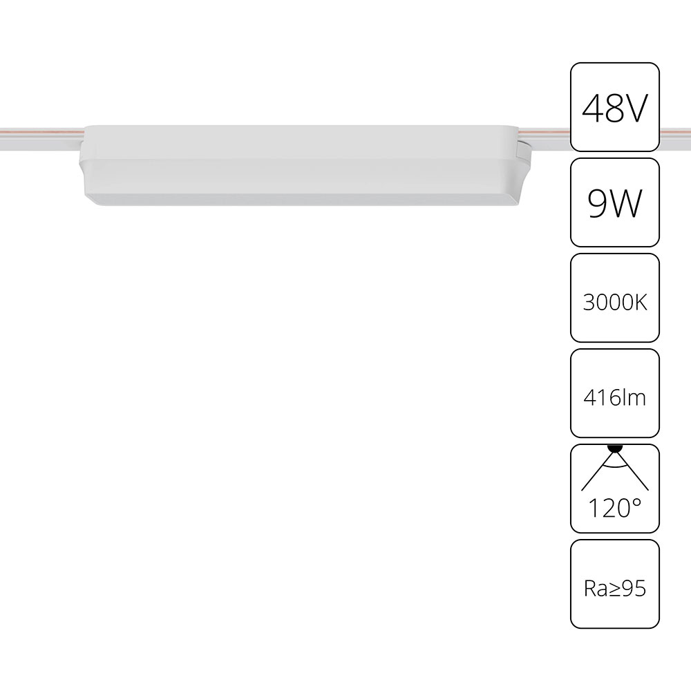 Arte Lamp A1153PL-1WH СВЕТИЛЬНИК ПОТОЛОЧНЫЙ RAPID 48В 9Вт 416лм 3000К 90+ 120° фото