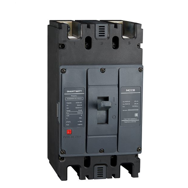 SMARTWATT Автоматический выключатель в литом корпусе PDE HCB250B-DC-100/3, 100 А, 3P, 20 кА фото