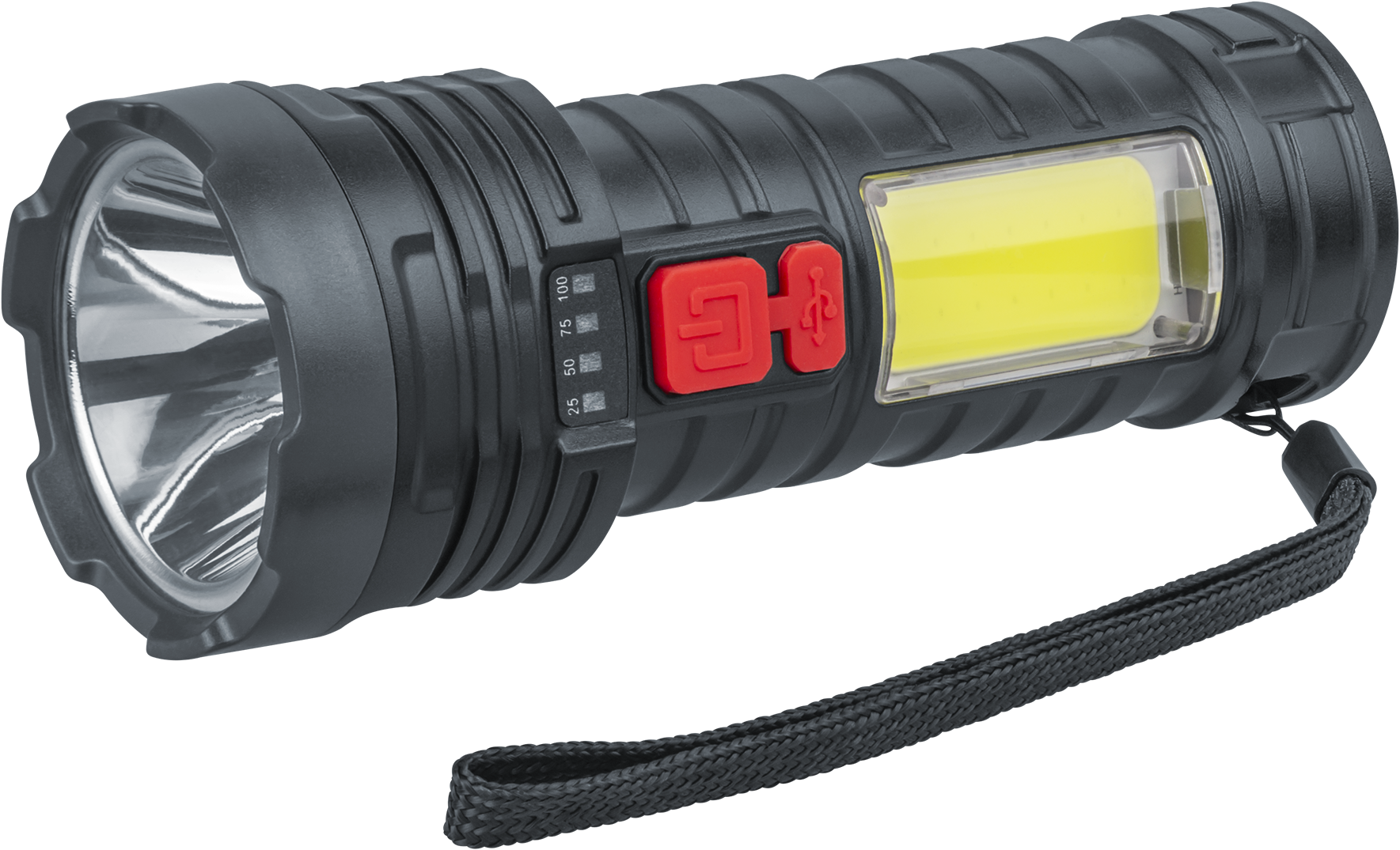 Фонарь Navigator NPT-CP25-ACCU пласт.1LED,3Вт+1COB,3Вт li-ion 1,2Ач 5реж. (50/1/1)