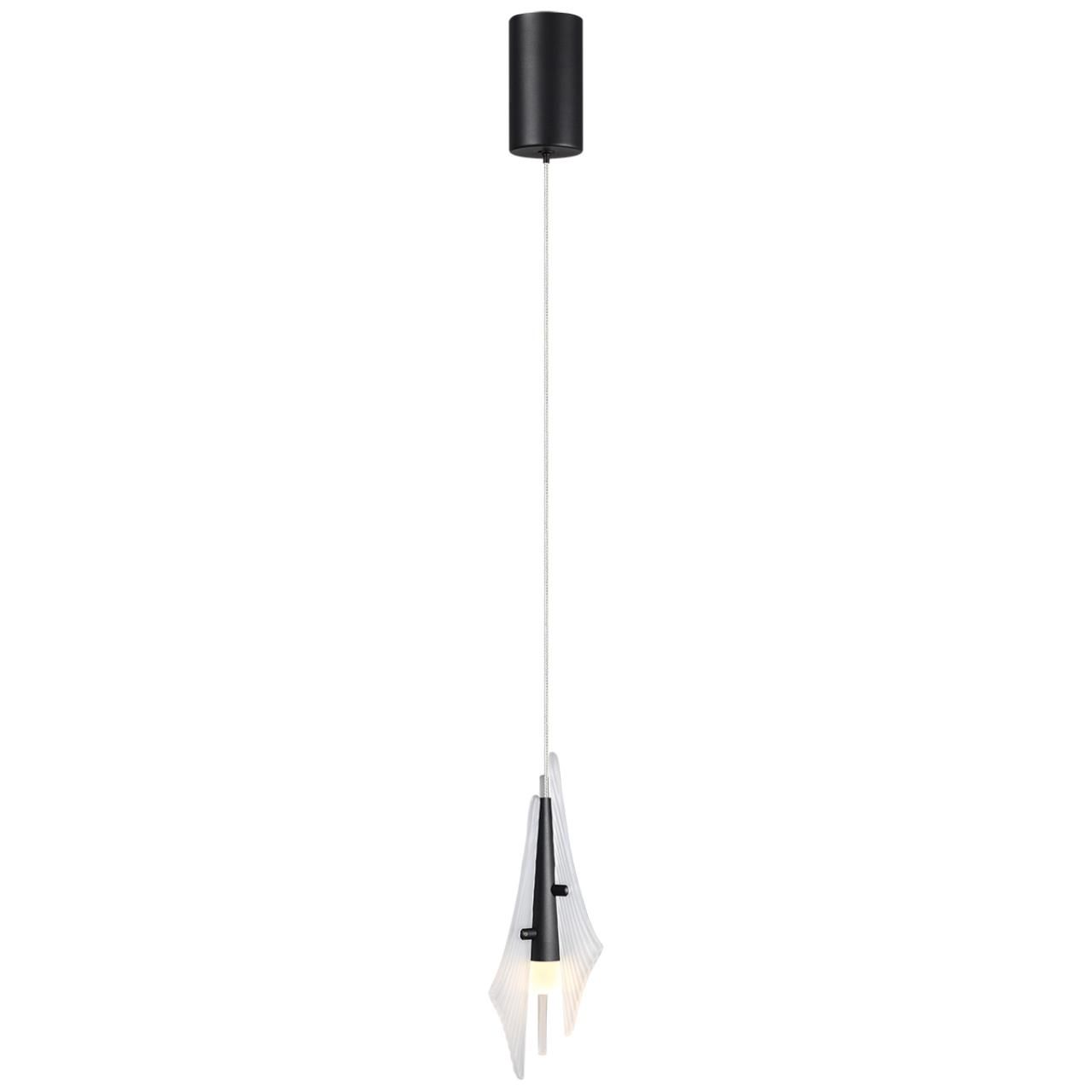 Odeon Light 5442/6LA L-VISION ODL_EX26 черный/бел.матовый/металл/стекло/акрил Подвес LED 6W 3000K 633Лм AFALINA фото