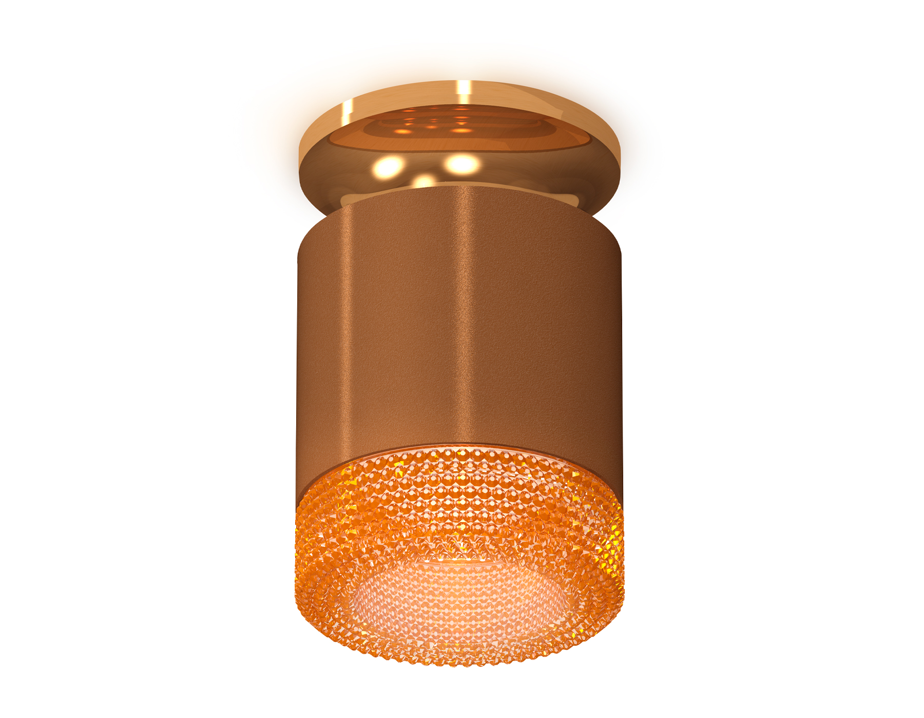 Ambrella Комплект накладного светильника с композитным хрусталем XS7404122 SCF/PYG/CF кофе песок/золото желтое полированное/кофе MR16 GU5.3 (N7929, C7 фото