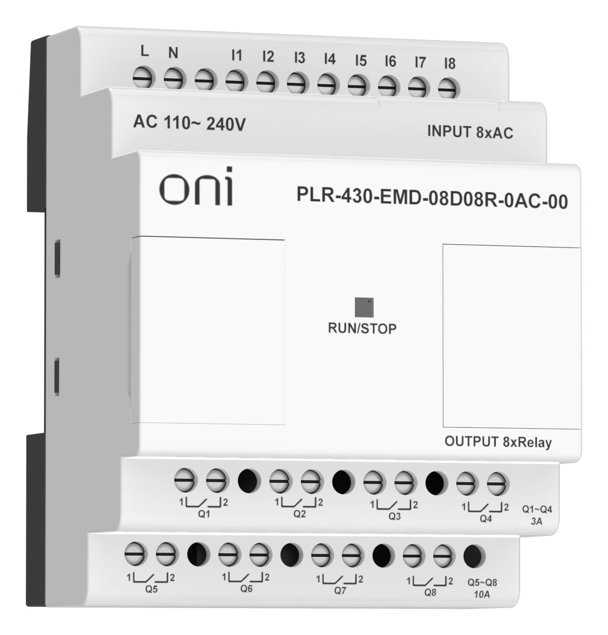 IEK ONI ПЛК 430 Модуль IO 8 DI 8 RO 220В AC. фото