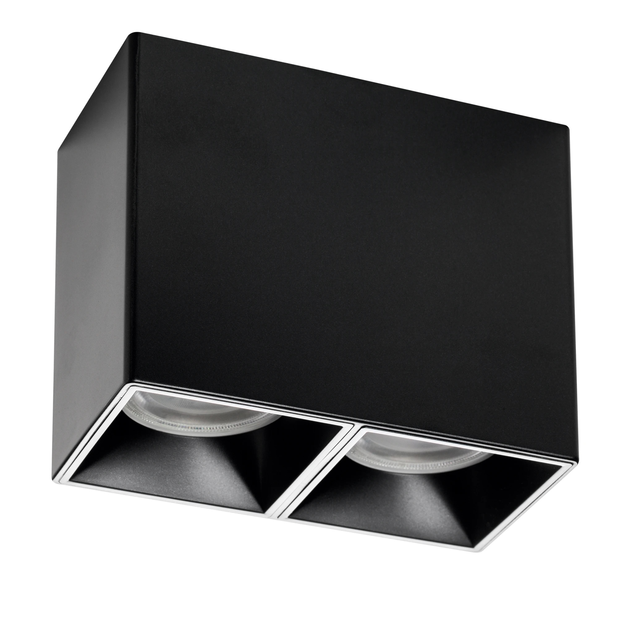 Lightstar 213367 Рамка (светильник) PVC д/LED-модулей 941хх и LED-ламп D50мм RULLO 2x QUAD ЧЕРНЫЙ, шт фото