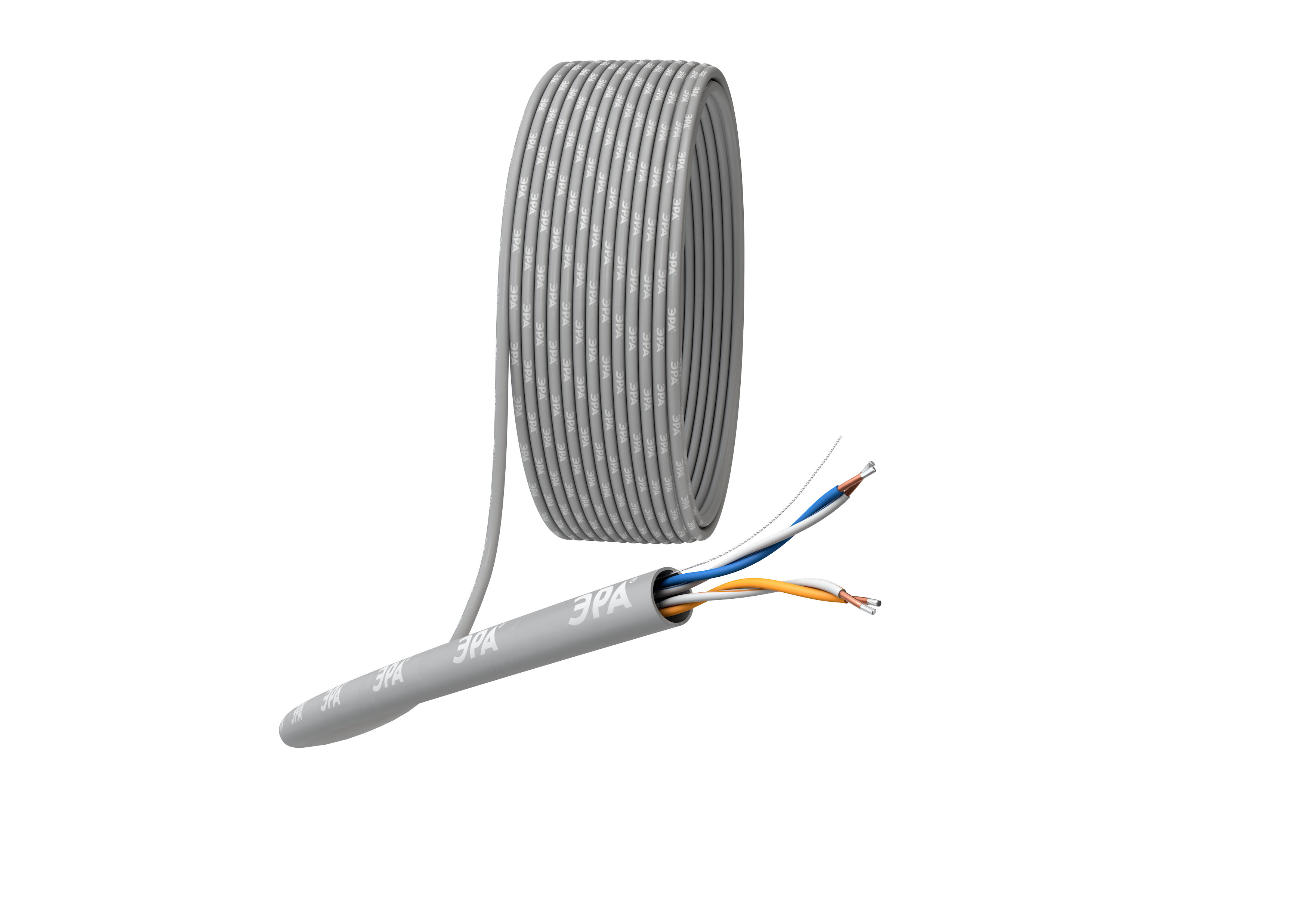 ЭРА Кабель витая пара SIMPLE U/UTP 2x2x24 AWG Cat5e CCA PVC 305м фото