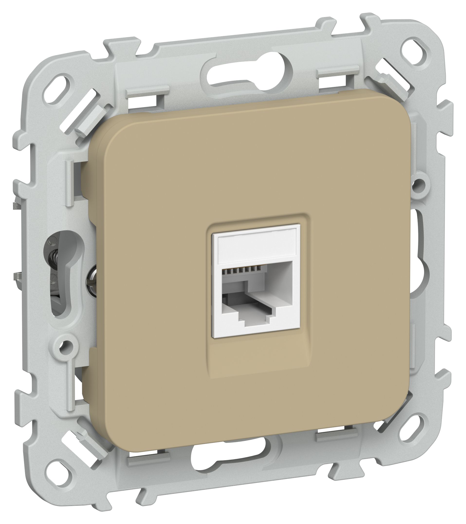 IEK FLITE Хаки Розетка компьютерная RJ45 категория 5Е UTP фото