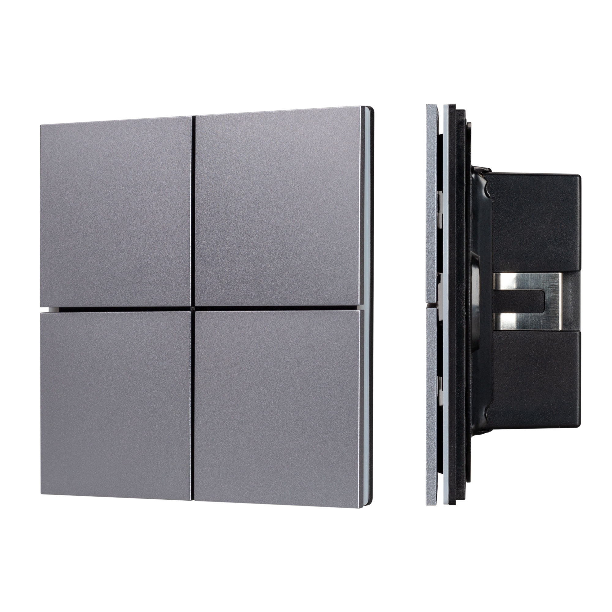 Arlight INTELLIGENT ARLIGHT Кнопочная панель KNX-304-23-IN Grey (BUS, Frameless) (IARL, IP20 Металл, 2 года) фото