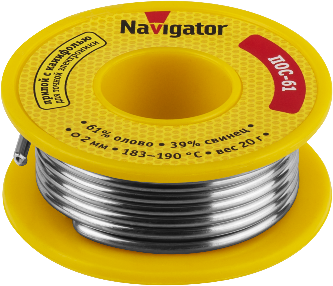 Припой Navigator NEM-Pos04-61K-2-F20 (250/10/1)