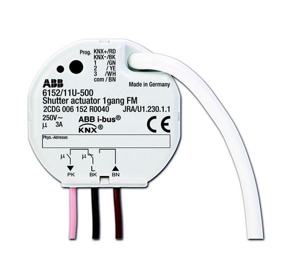 ABB 6152/11 U-500 Жалюзи активатор, 220В, 1-канальный, скрытый монтаж фото