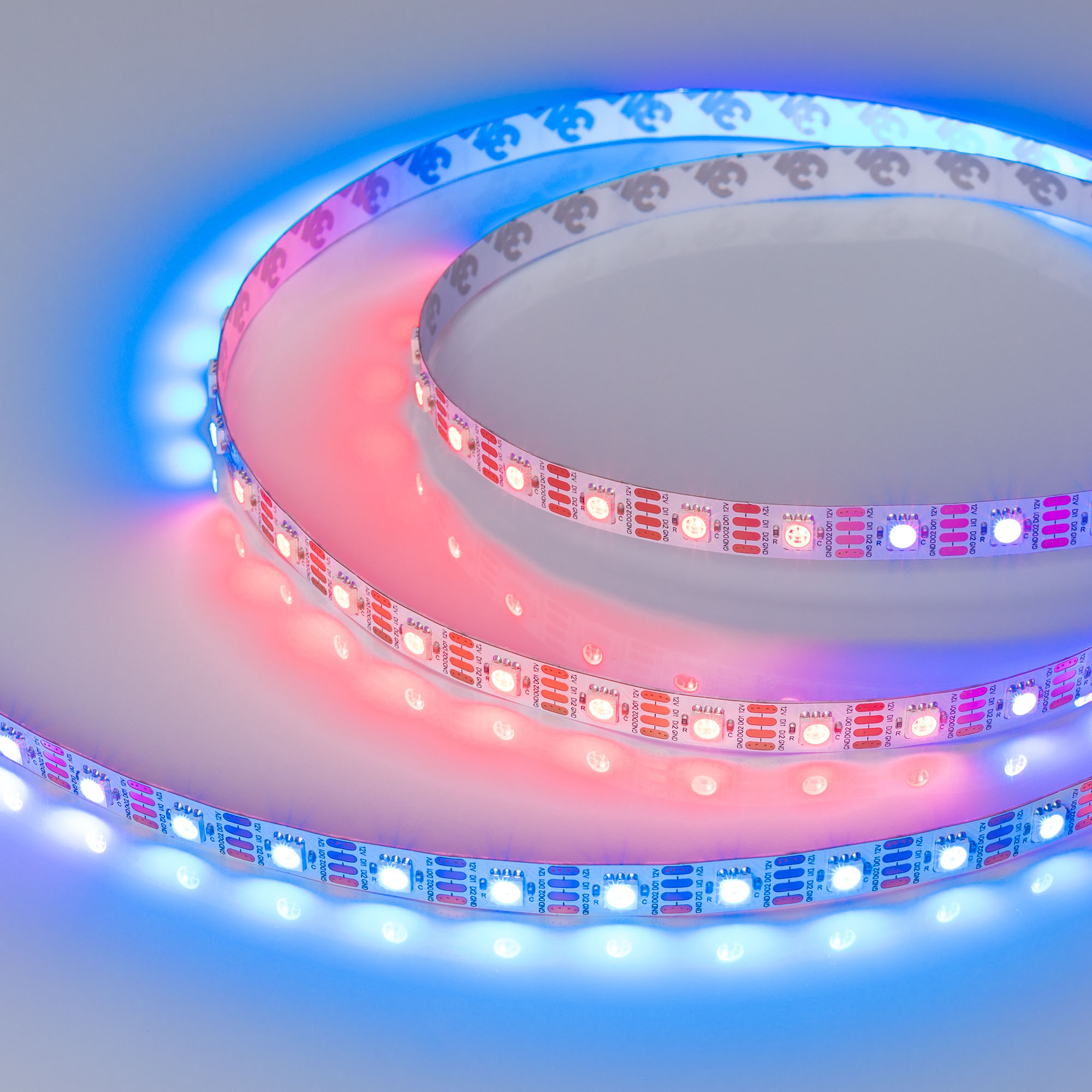 Arlight Лента SPI-B60-10mm 12V RGB-PX1-RAM (9.3 W/m, IP20, 5060, 5m) (бегущий огонь) фото