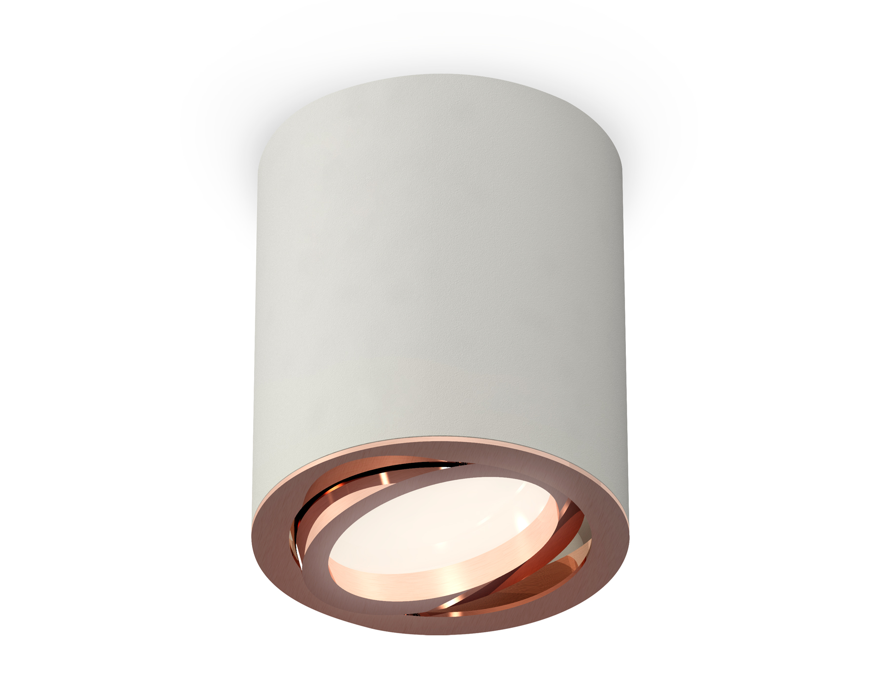 Ambrella Комплект накладного светильника XS7423023 SGR/PPG серый песок/золото розовое полированное MR16 GU5.3 (C7423, N7005) фото