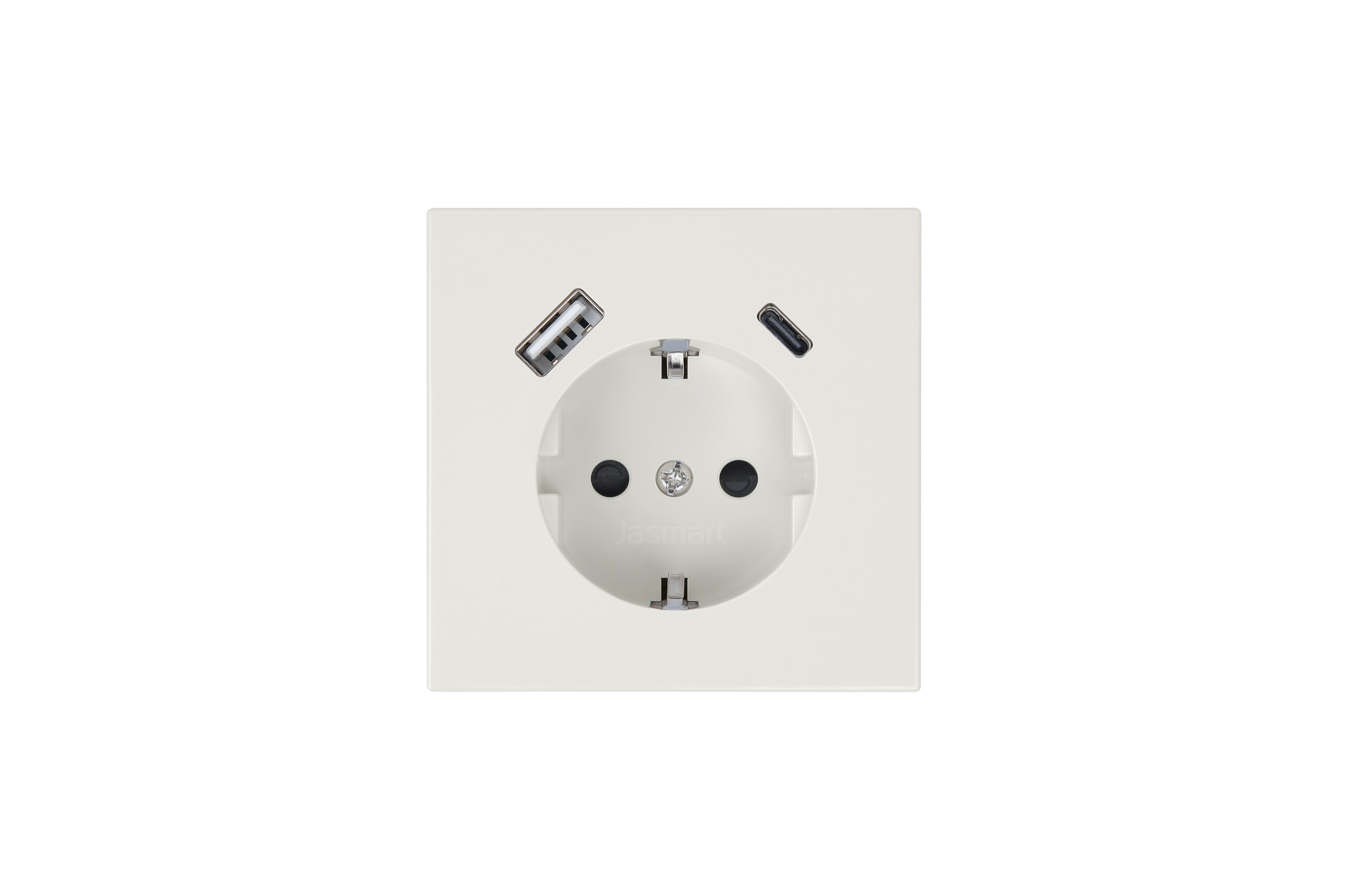 Jasmart FD Сахара Розетка с/з со шторками 16A c USB A+C 25W фото