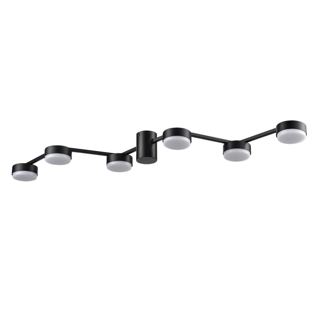 Lumion 8187/6C COMFI LN25 черный, металл Люстра потолочная LED GX53 6*7W 220V SANATA фото