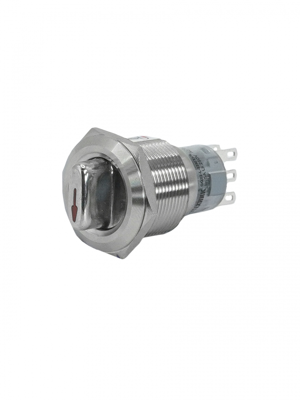 GQ22-L-22X/33/S, металл, 2NO+2NC, на 3 положения без фиксации I-О-II, d22мм, IP40, переключатель  (ЭТ) фото
