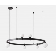 Kink Light 07808-6,19 Люстра Бьянки черный d82 h150 G9 6*7W фото