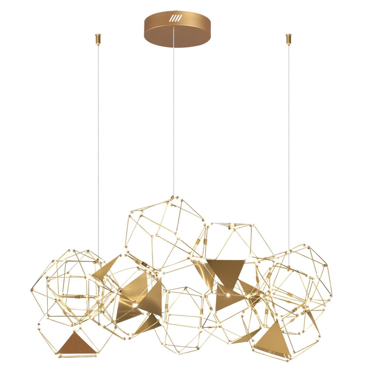 Odeon Light 5086/56L L-VISION ODL25 античная бронза/металл Люстра LED 56W 4000K 3360Лм TRELLIS фото