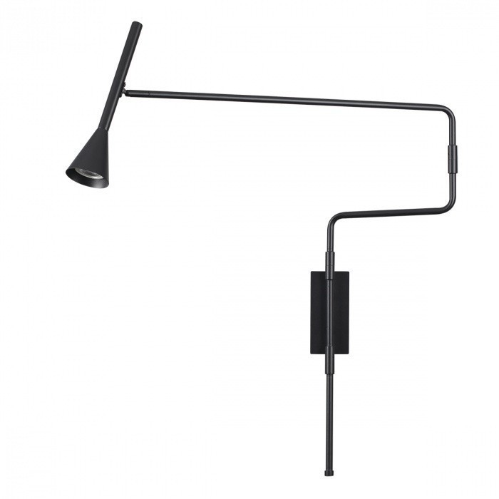 Odeon Light 7031/1W HIGHTECH ODL25 Настенный светильник  черн/металл/металл с выкл. IP20 GU10 LED  1*9W  220V IZZY фото