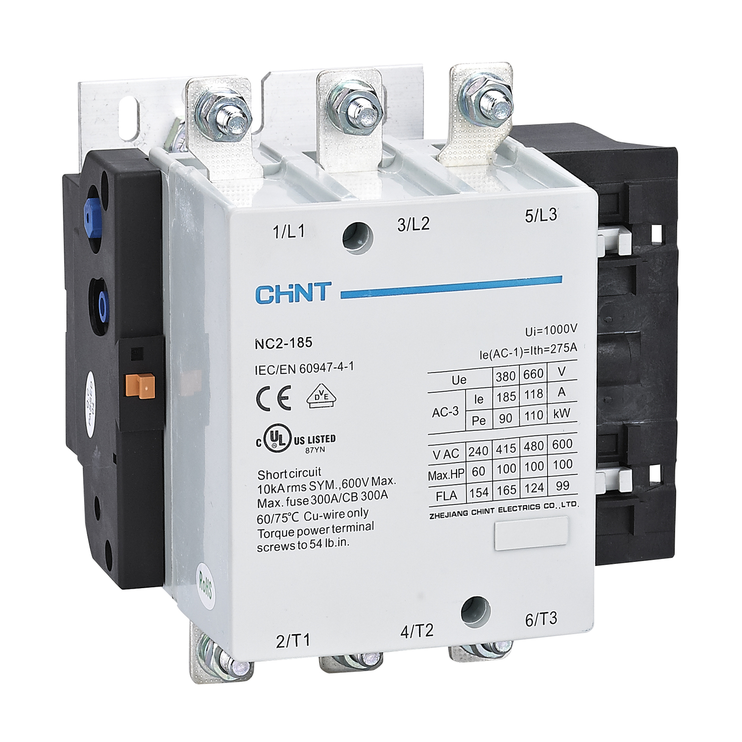 CHINT Контактор NC2-185 185A 220-240В/АС3 50Гц (R) фото