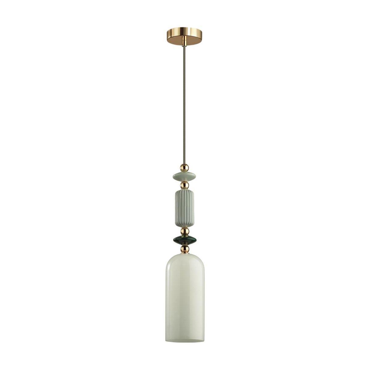 Odeon Light 4861/1D CLASSIC ODL_EX22 39 золотой/раноцветн.керамика/стекло Подвес E14 1*40W 4861/1D CANDY фото