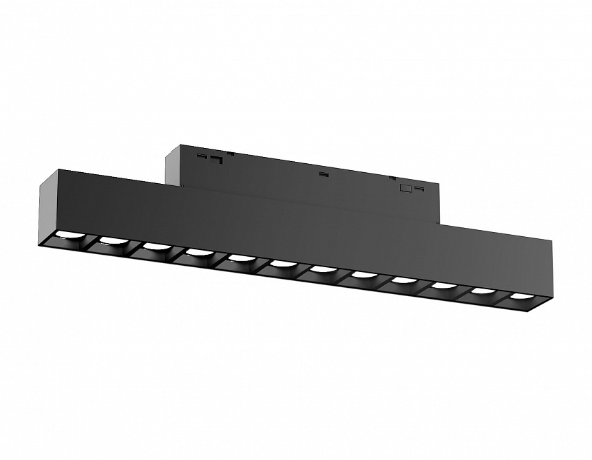 Ambrella Светильник трековый светодиодный Magnetic standard 48V 20mm GL4495 BK черный IP20 12W 3CCT 3000-6000K SMART 24° 218*22*25 фото