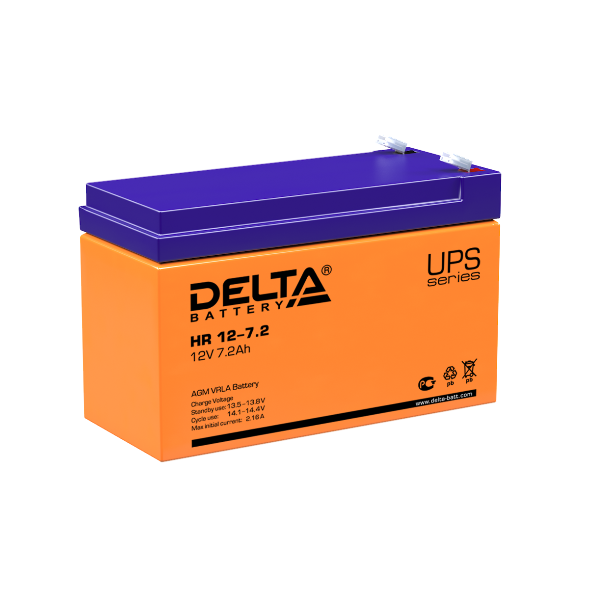 Delta Аккумулятор HR 12-7.2 (12V/7.2Ah) фото