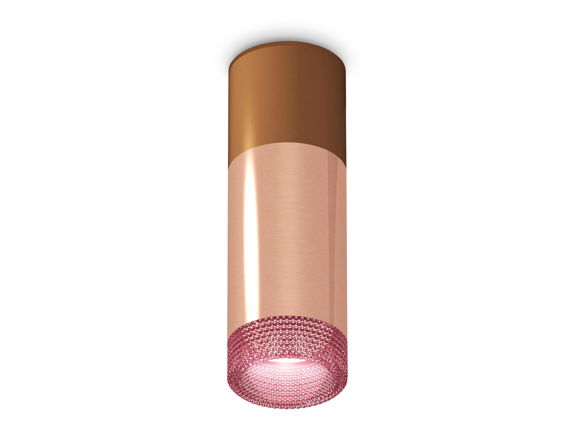 Ambrella Комплект накладного светильника XS6326061 PPG/SCF/PI золото розовое полированное/кофе песок/розовый MR16 GU5.3 (C6326, A2010, C6304, N6152) фото