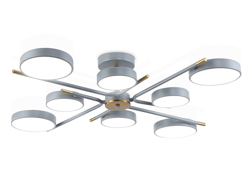 Ambrella Светильник светодиодный подвесной FL516339/8 GR/CP серый/медь 120W 3000-6000K D850*170 (без ПДУ) фото