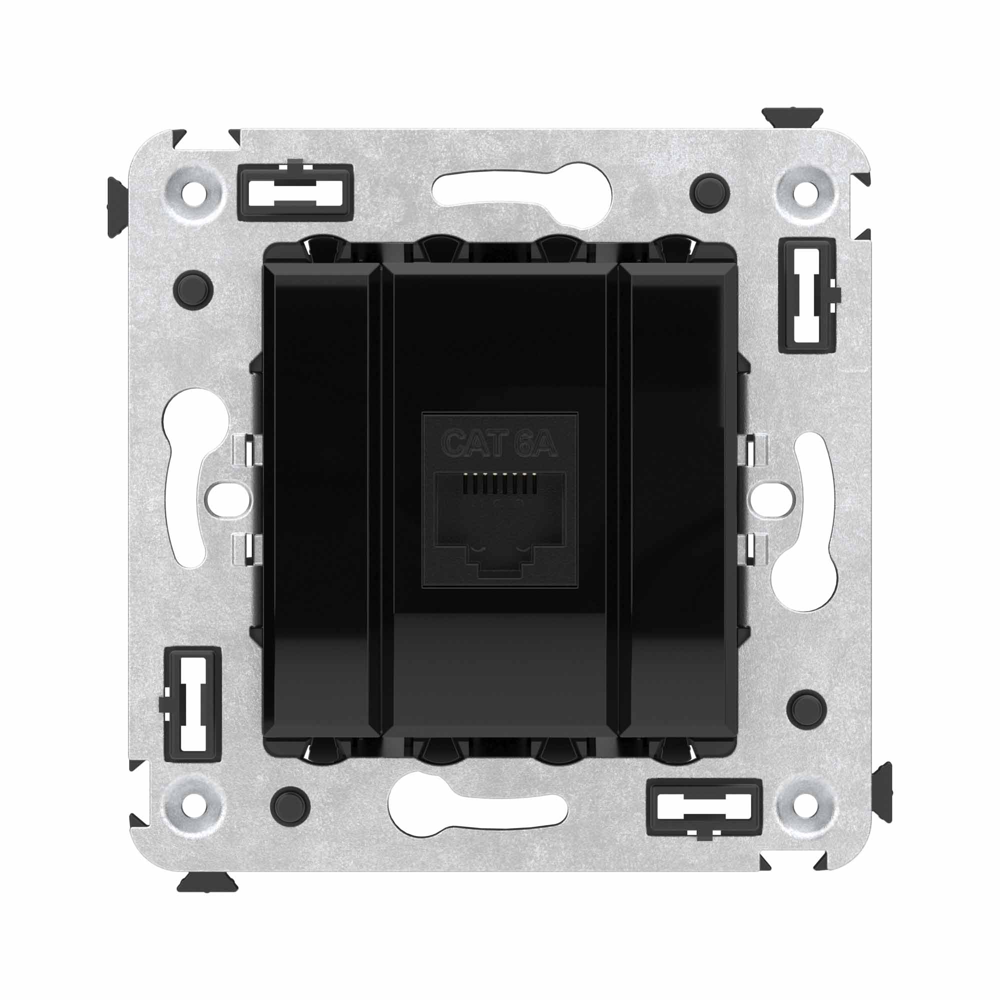 DKC Avanti Компьютерная розетка RJ-45 без шторки в стену, кат.6A одинарная, 