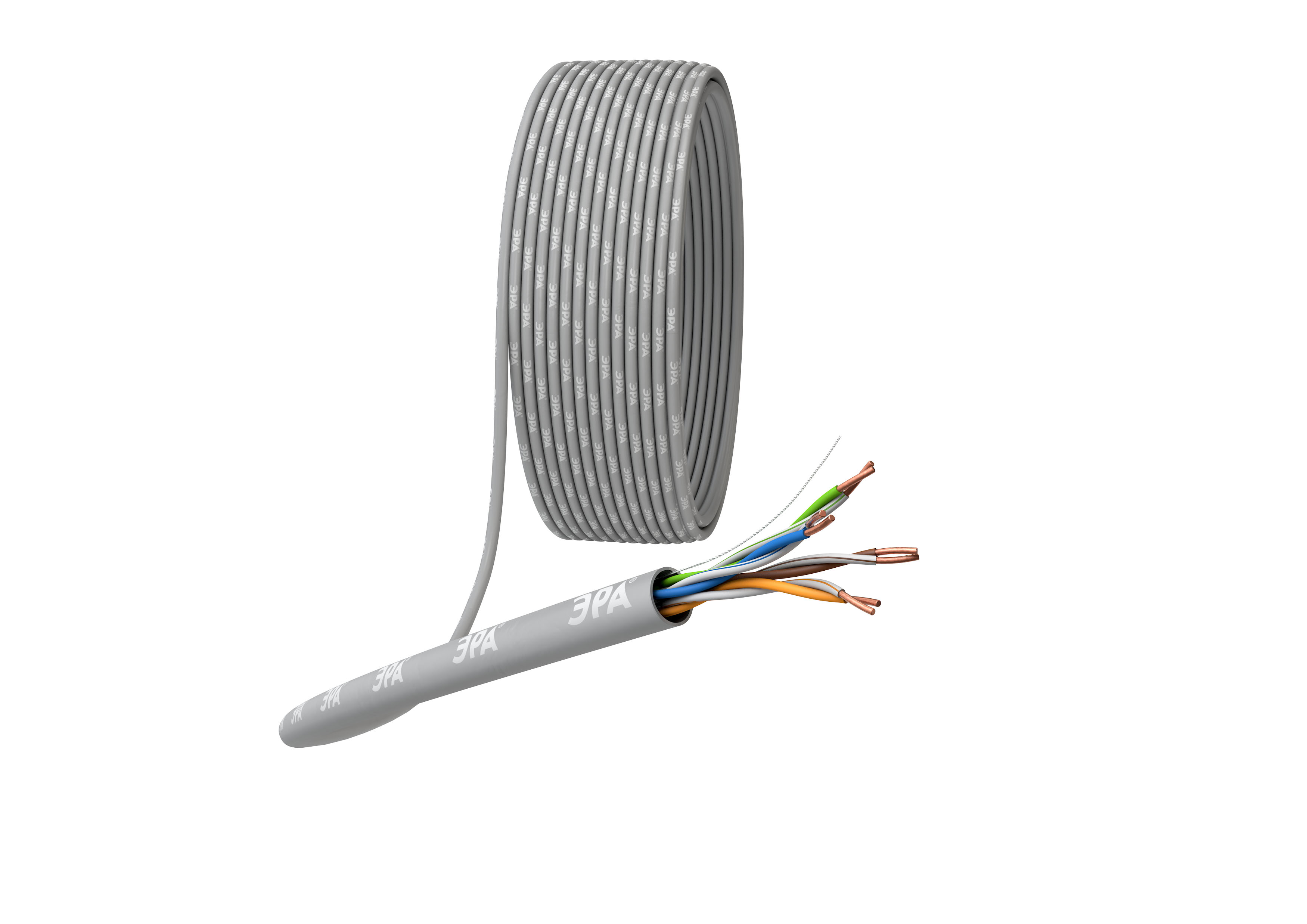 ЭРА Кабель витая пара SIMPLE U/UTP 4x2x24AWG Cat5e CU PVC 305м фото