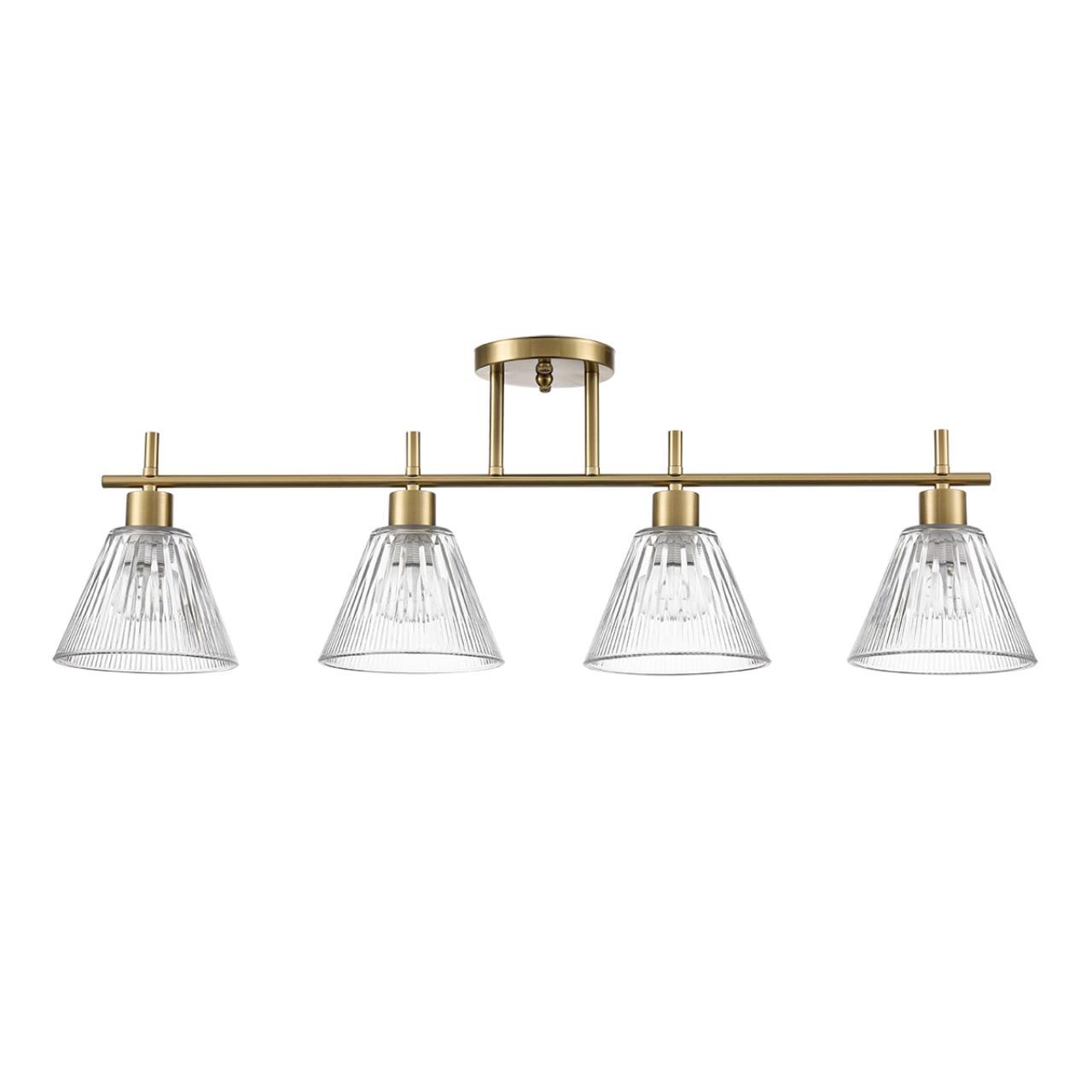 Lumion 8188/4C COMFI LN25 латунь/прозрачный, металл/стекло Потолочный светильник E14 4*40W 220V VIVIAN фото