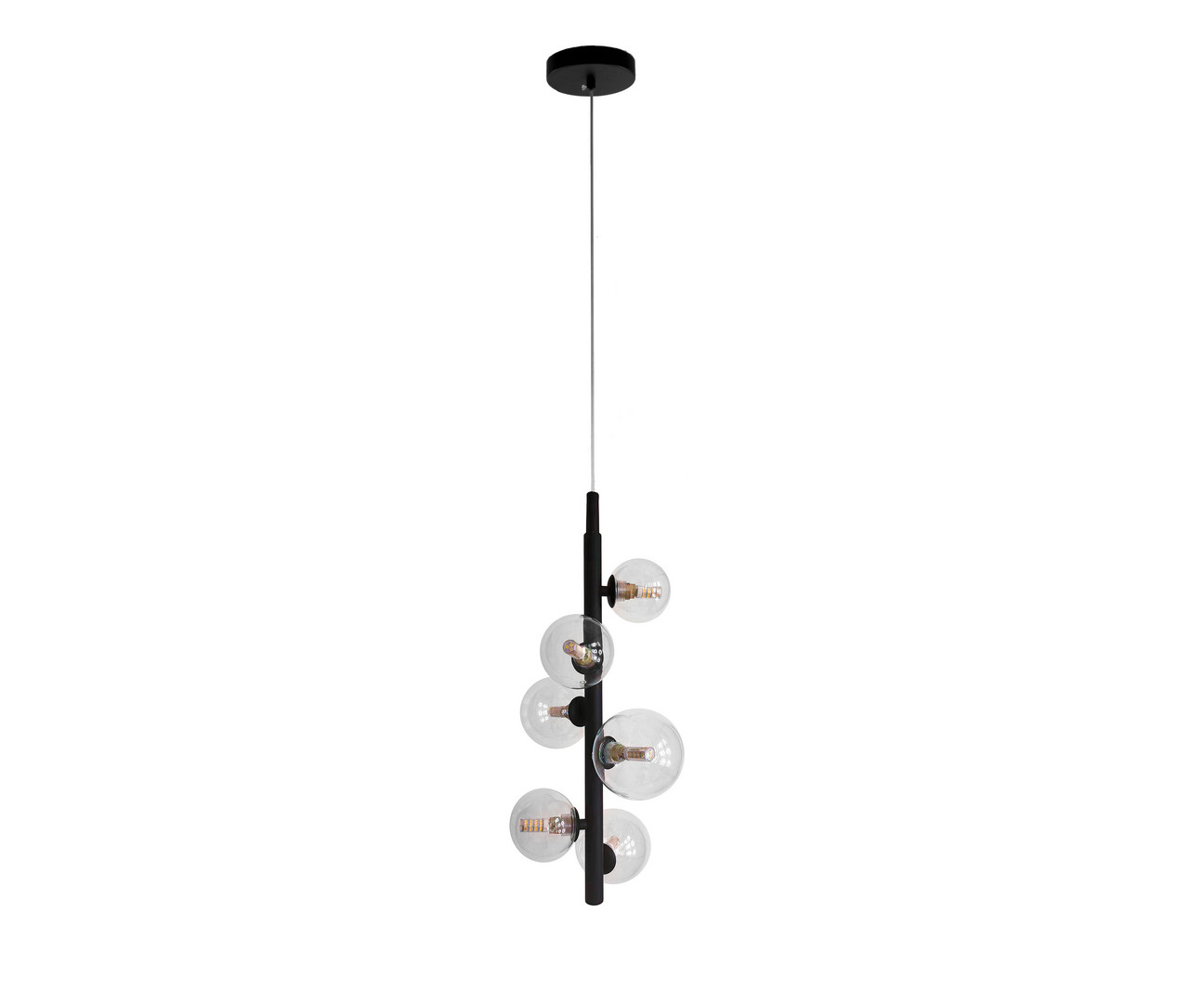 Kink Light 09408-6A,19 Подвес Иона черный d23 h120 G9 30W (4000K) (Led лампы в комплекте 4000К) фото