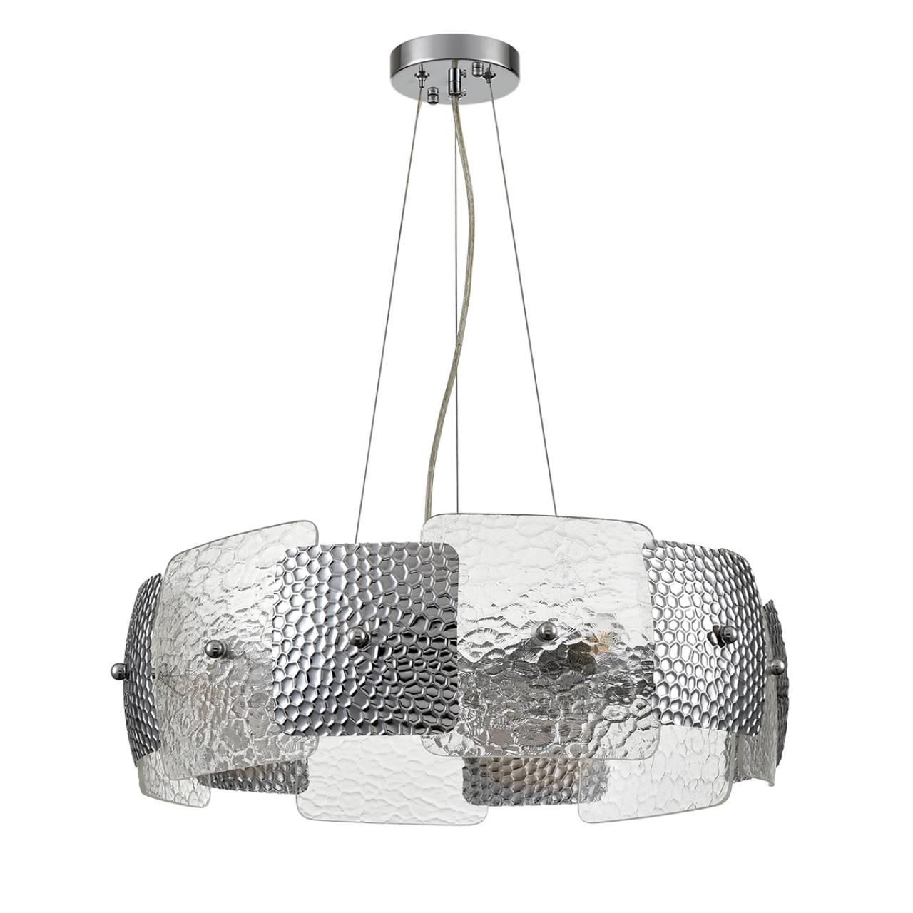 Lumion 6588/6 MODERNI LN24 хром/тонированное стекло, металл/стекло Люстра подвесная E14 6*40W 220V LIBERTI фото