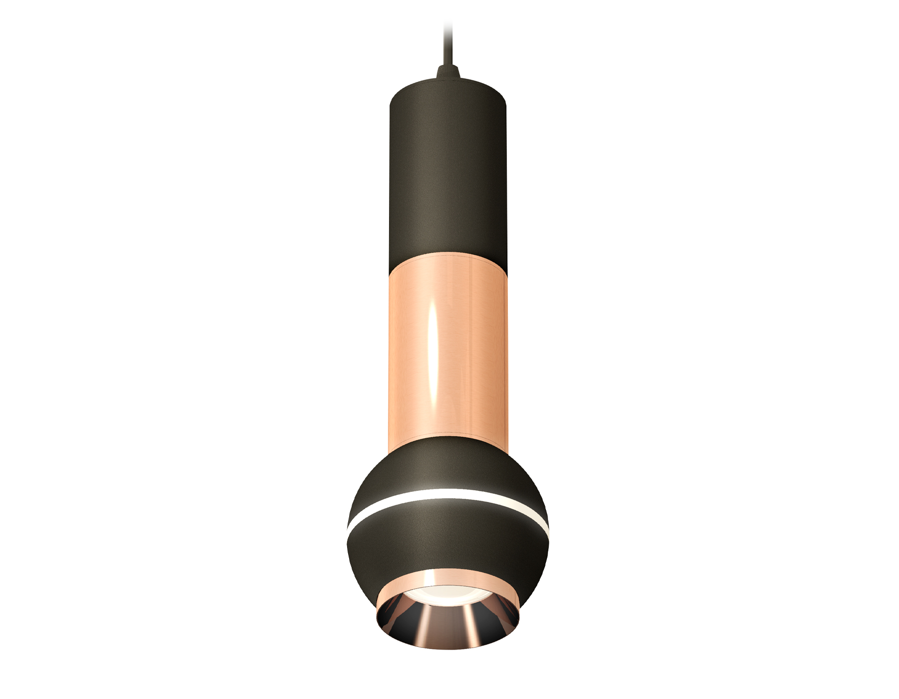 Ambrella Комплект подвесного светильника с дополнительной подсветкой XP1102040 SBK/PPG черный песок/золото розовое полированное MR16 GU5.3 LED 3W 4200 фото