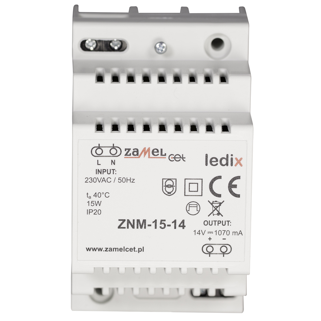 Zamel Блок питания LED 14V DC 15W на DIN-рейку фото