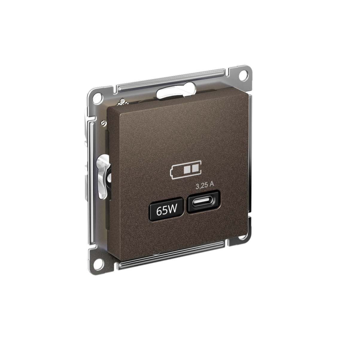 Systeme Electric AtlasDesign Мокко USB Розетка тип-C 65W высокоскор.заряд. QC, PD, мех. фото